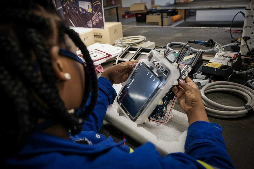 Booyco Electronics operates a comprehensive local production facility in South Africa.